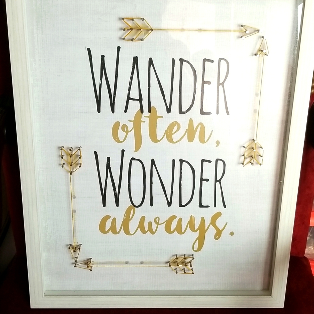 Mix Media Framed Decoratve Wall Art Inspires Words
